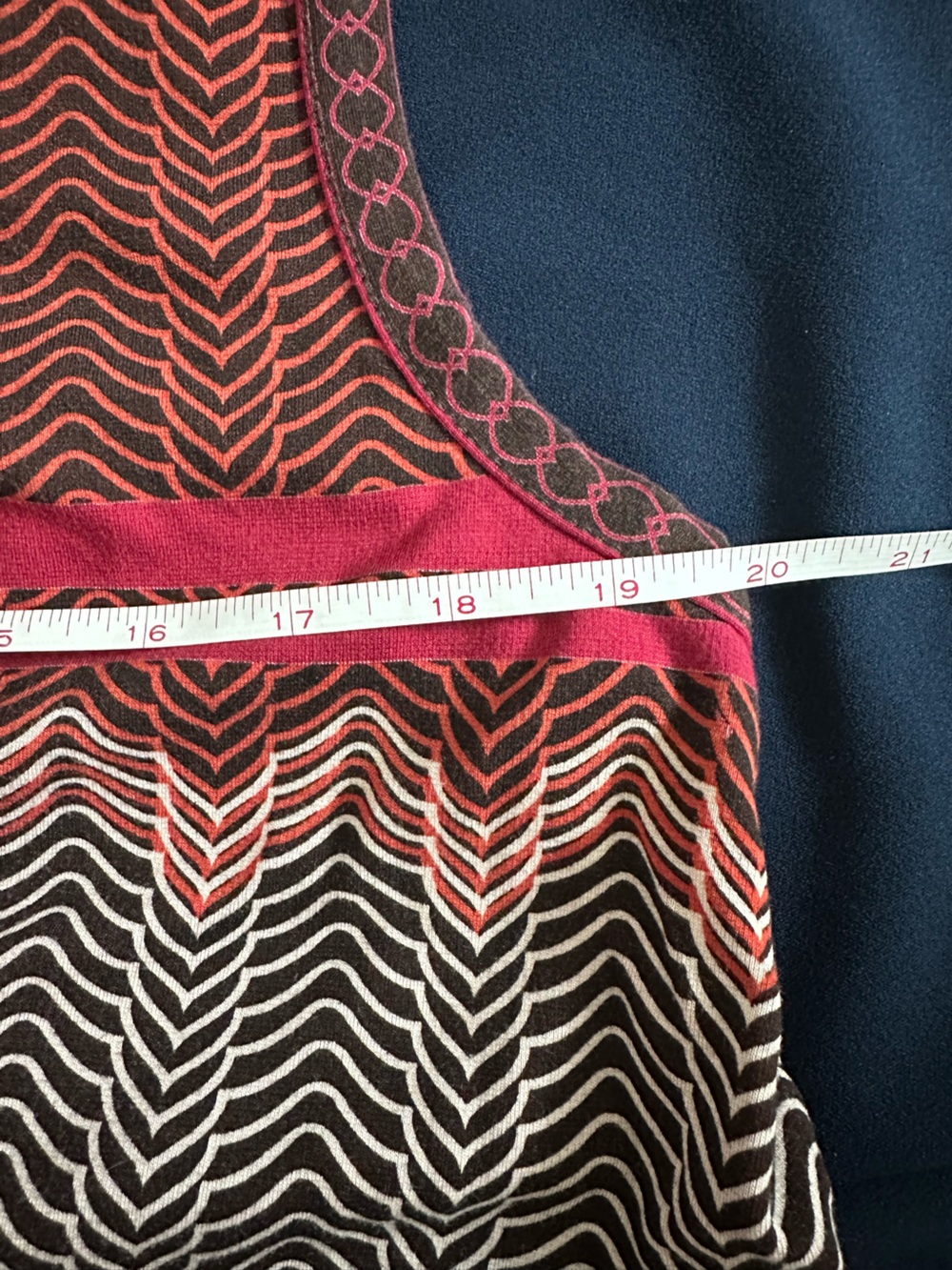 Sophie Max Sleeveless Shift Dress in Wine, Black & White Geometric Print - Picture 9 of 12
